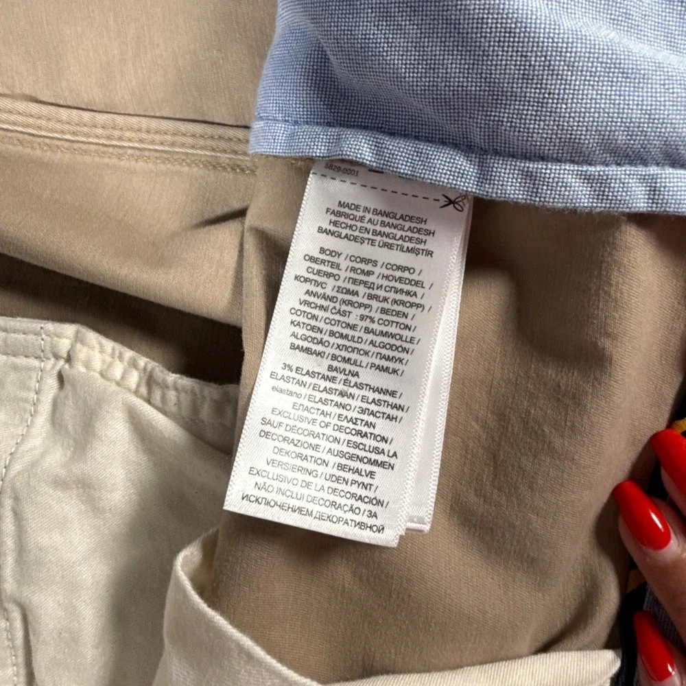 Polo Ralph Lauren Chinos Mens‎ 40x30 Tan Excellent Stretch Straight Fit Pants